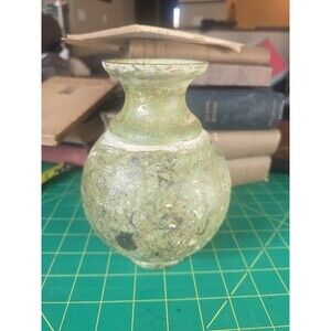 Antique Bronze Patina Vessel Vase Urn Collectible Home Décor 6.5”
